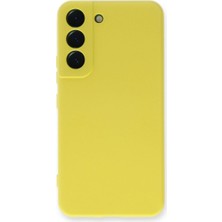 Mestore Samsung Galaxy S23 Plus Kılıf Nano Içi Kadife Silikon - Sarı