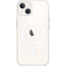 Mestore Apple Iphone 15 Plus Kılıf Pc Real Magsafe Kapak - Şeffaf