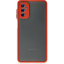 Mestore Samsung Galaxy M52 5g Kılıf Montreal Silikon Kapak - Kırmızı