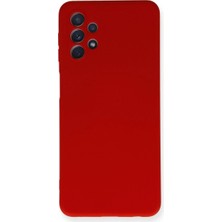 Mestore Samsung Galaxy A52 Kılıf Nano Içi Kadife Silikon - Kırmızı
