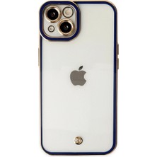 Mestore Apple Iphone 14 Plus Kılıf Liva Lens Silikon - Mavi