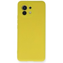 Mestore Xiaomi Mi 11 Kılıf Nano Içi Kadife Silikon - Sarı