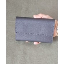 Edo Bag Wallet Hakiki Deri Mat Saraçlı Kadın Cüzdan