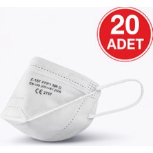 Mfa Ventilsiz Maske Toz ve Partikül Koruyucu Ekonomik Solunum Maskesi - 20 Adet
