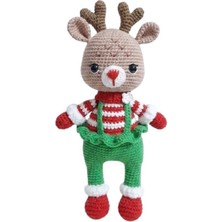 Tulumlu Geyik Amigurumi Organik Oyuncak