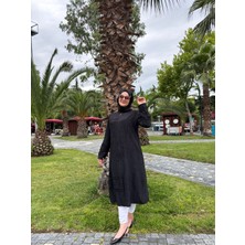 Esra Butik Modern Hakim Yaka Tesettür Kap – Çilek Kumaş Rahat Kesim