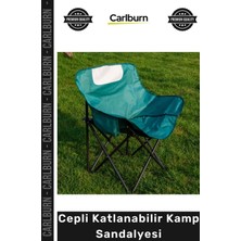 Carlburn #kampsandalyesi Oxford Kumaş Ergonomik Hafif Metal Profil Taşınabilir Cepli Katlanabilir Kamp Sandalyesi
