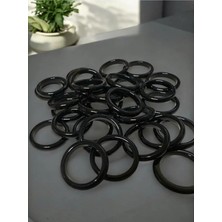 Zodyak Doğal Taş Akik Doğal Tas Yüzük Siyah Akik Ince Boy Yüzük – 3mm 1 Adet