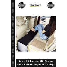 Carlburn Özel Üretim Konforlu Bacak Dinlendirme Suv Araç Içi Taşınabilir Şişme Arka Koltuk Seyahat Yastığı