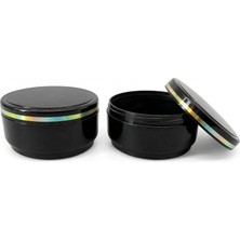 Demet Home 500 Adet 150 ml Şeritli Lüx Boş Empty Bottle Kozmetik-Pomat-Krem-Hobi Kutusu Plastik Krem Kavanozu