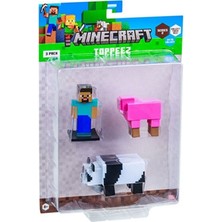 Sinerjim PMI/MC2220 Minecraft 3D Toppeez 3lü Figür Seti A.