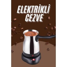 Svoria Store Çelik Kahve Makinesi Cezve 800 Watt Paslanmaz Çelik Türk Kahvesi Makinesi