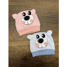 Gülümse Gel Yenidoğan Kız Erkek Bebek Ayıcık Model Bebek Bandana Şapka Başlık Fiyonklu Kurdeleli Bere