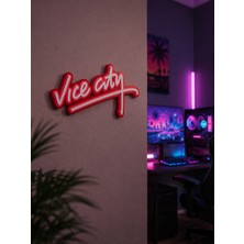 Goka 3D Craft Grand Theft Auto (Gta) Vice City Retro Duvar Dekoru - Gamer Oda Aksesuarı - 23 cm