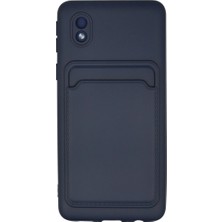Svoria Store Samsung Galaxy A01 Core Kılıf Kelvin Kartvizitli Silikon - Lacivert