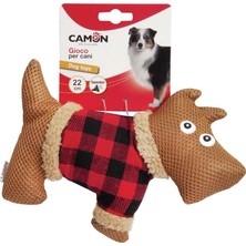Camon Peluş Köpek Oyuncak 22 Cm: Gıcırtılı ve Eğlenceli Kumaş Evcil Hayvan Oyuncağı