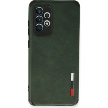 Svoria Store Samsung Galaxy A72 Kılıf Loop Deri Silikon - Yeşil