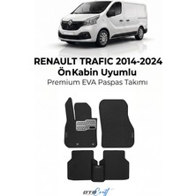 Otocraft Renault Trafic Ön Kabin (2014-2024) Araca Özel 3D Havuzlu Eva Oto Paspas Ön Kabin Full Set 2 Parça