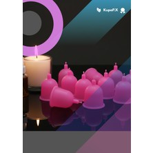 Kupafix Pembe Masaj ve Spa Kupa Seti 12’lı