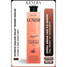 Revola Expert Revola Luxeri Argan Şampuan - Kıvırcık Saçlar Için Kolay Tarama ve Doğal Parlaklık Sağlayan Formül 500 ml