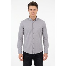 Advante Erkek Spor Slim Fit Uzun Kol Petek Dokulu Gömlek BGL-ST05483