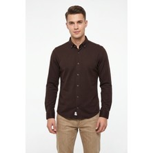Advante Erkek Spor Slim Fit Uzun Kol Petek Dokulu Gömlek BGL-ST05483