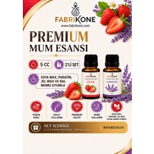 Fabrikone Premium Mum Esansı 5 cc 2'li Set - Çilek, Lavanta - Soya Wax, Parafin, Jel Wax ve Bal Mumu Uyumlu BKFAB2CKLV5
