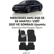 Otocraft Mercedes Amg Eqs 53 4matic+ V297 (2021 ve Sonrası) Araca Özel 3D Havuzlu Eva Oto Paspas Full Set 5 Parça