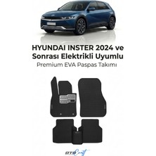 Otocraft Hyundai Inster Elektrikli (2024 ve Sonrası) Araca Özel 3D Havuzlu Eva Oto Paspas Full Set 5 Parça