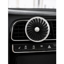 ModuLab 3D Uçak Motoru Tasarımlı Araç Klima Havalandırma Fanı – Araç Içi Mini Soğutucu Fan