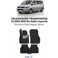 Otocraft Volkswagen Transporter T5 Ön Kabin (2010-2015) Araca Özel 3D Havuzlu Eva Oto Paspas Ön Kabin Full Set 2 Parça