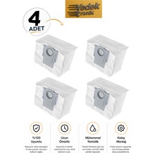 Roborock S7 Max Ultra / S7 Pro Ultra / S7 Maxv Ultra Uyumlu 2’li Hijyenik Toz Torbası Seti | Robot Süpürge Yedek Parça