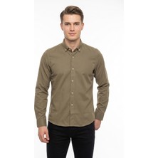 Advante Erkek Spor Slim Fit Uzun Kol Petek Dokulu Gömlek BGL-ST05483