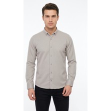 Advante Erkek Spor Slim Fit Uzun Kol Petek Dokulu Gömlek BGL-ST05483