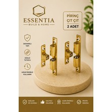 ESBH Pirinç Bilyalı Çıtçıt Dolap Kapak Tutucu Sineklik Uyumlu Metal Kapak Sabitleyici 2 Adet