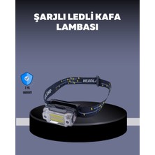 USB Şarjlı Mini LED Kafa Feneri 50M Odak 150M Geniş Aydınlatm Nemere