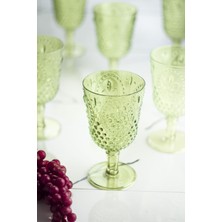 Enco Store Akrilik Yeşil Tekli Kadeh & Su Meşrubat Kahve Yanı Bardağı 450 ml ( Cam Değildir )