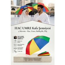 Hac Umre Kafa Şemsiyesi Güneş Koruma Şemsiyesi 2 Adet Renkli 716265
