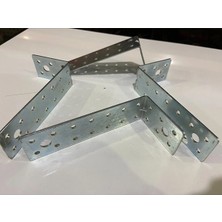 ESBH Uzun L Demir Köşebent 2X40X40X200 mm 2 Adet Deprem Mobilya Dolap Sabitleme Köşe Bağlantı Aparatı Vida Hediyeli