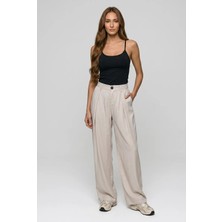 Passion Moda Evi Tencel Kumaş Palazzo Pantolon