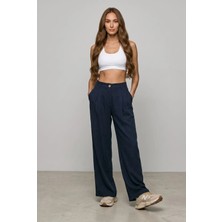 Passion Moda Evi Tencel Kumaş Palazzo Pantolon