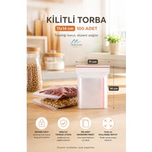 Merpak Ambalaj Kilitli Torba Şeffaf Kilitli Poşet Naylon Torba 100'lü(Tüm Ebatlar)