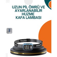 Type C Şarjlı LED Kafa Lambası Güç Göstergeli 53 Modlu Nemere