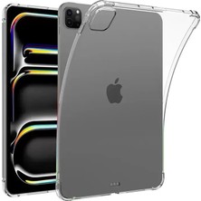 Motto Ticaret Newface Apple Ipad Pro 11 (2024) Kılıf Anti Shock Tablet Silikon - Şeffaf