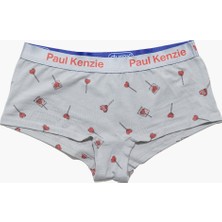 Paul Kenzie x Durex - Desenli Kadın Boyshort Külot - Lovepop