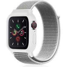 Nemere Mey Ithalat®   Watch 38MM Hasırlı Cırtcırtlı Kasalı Kordon - Beyaz