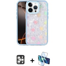 Marsilyan™- iPhone 16 Pro Max Kılıf Odak Prime - Siyah 3D Antistatik Seramik Nano Ekran Koruyucu + Pvd Metal Kamera Lens - Gs