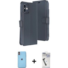 Marsilyan™- iPhone 11 Kılıf Siluet Işık Serisi - Şeffaf Uv Polymer Nano Ekran Koruyucu + Neon Fosforlu Kamera Lens - Tu