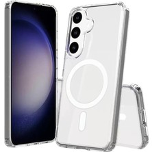 Toyigoo Mey Ithalat®  Samsung Galaxy S26 Plus Magneticsafe Şeffaf Silikon - Şeffaf TYGRSYT9573