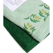Boyner Evde Çok Renkli Unisex Havlu Zeytin